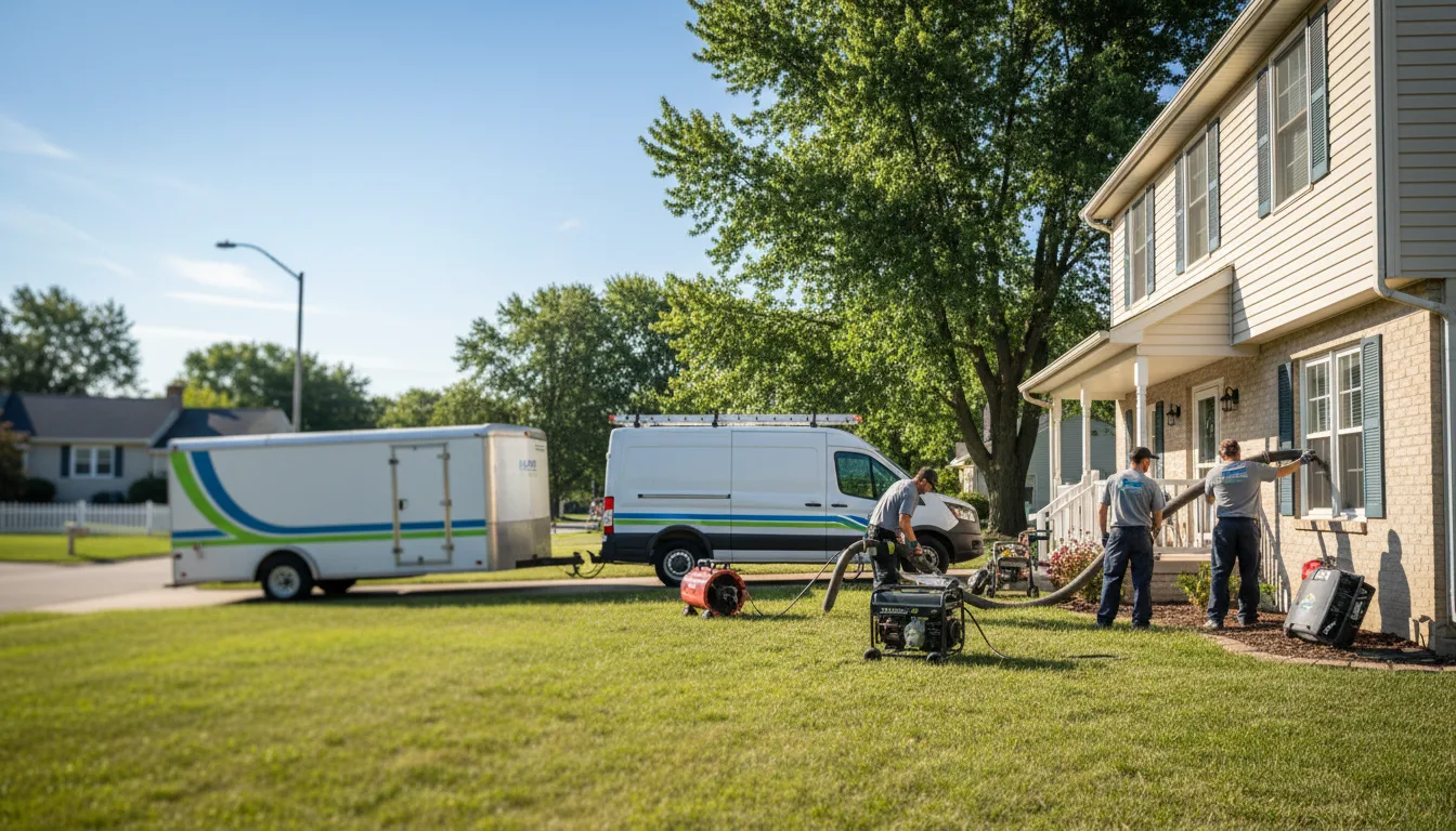 Flooded Basement Restoration And Cleanup With Repair in Bryant, IL near me